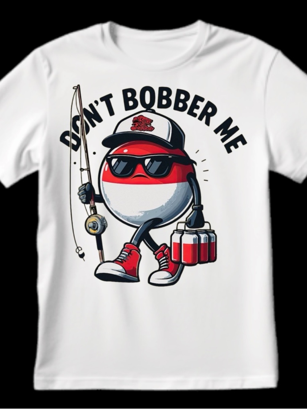 'Don't Bobber Me' Graphic Tee - White